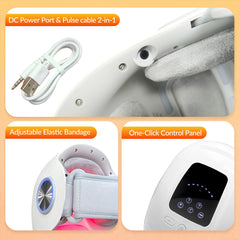 Smart Knee Massager Red Light Vibration Warm Compress EMS Pulse and Airbag Pressure