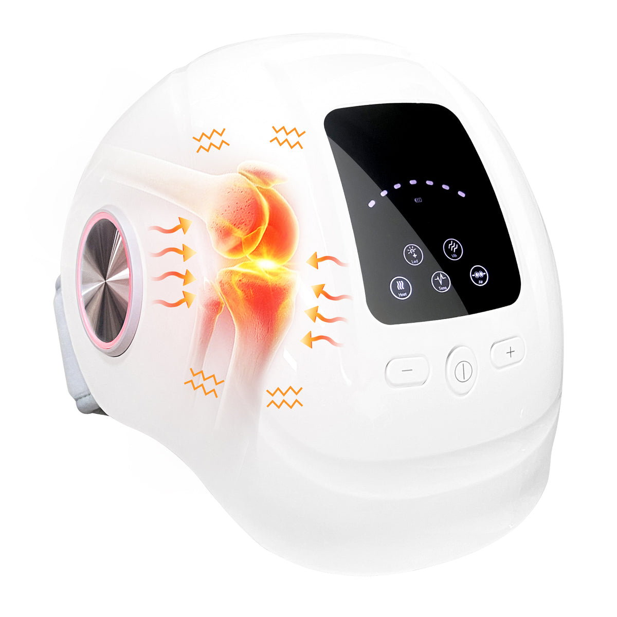 Smart Knee Massager Red Light Vibration Warm Compress EMS Pulse and Airbag Pressure