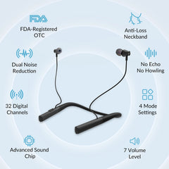 ZJZK Hearing Aids for Seniors: 32-channel Digital, 7 Volumes Control for Noise Cancellation