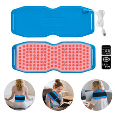ZJZK Red Light Therapy Belt for Body Pain Relief, Silicone Red Light Panel with 660nm 850nm 940nm for Joint, Muscle, Waist, and Back, Deep Therapy Pad for Home Use, Perfect Gift for Parents, Family, Friends, and Partners