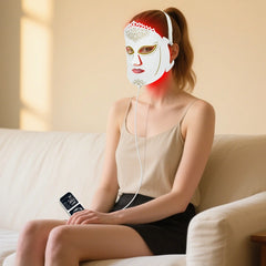 ZJZK Red Light Therapy Face Mask, Colorful Silicone Phototherapy for Facial Care