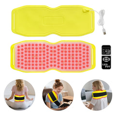 ZJZK Red Light Therapy Belt for Body Pain Relief, Silicone Red Light Panel with 660nm 850nm 940nm for Joint, Muscle, Waist, and Back, Deep Therapy Pad for Home Use, Perfect Gift for Parents, Family, Friends, and Partners
